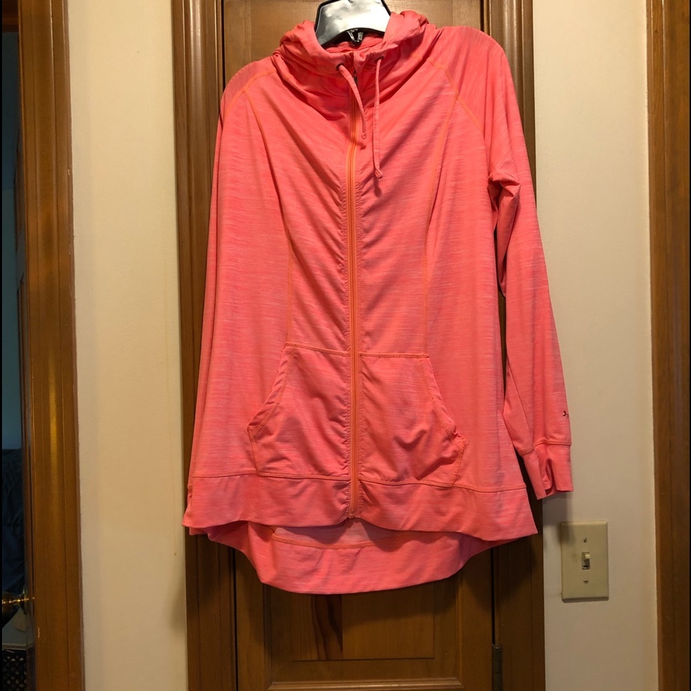Size 2 TORRID Pink Workout Zip Hoodie
